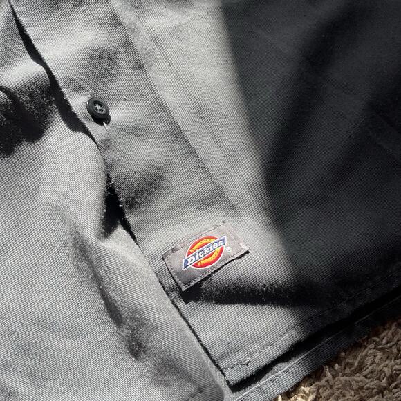 Dickie's Men's L Work Shirts, Cotton Blend Short-Sleeved Shirts, Front Pockets - Picture 2 of 8